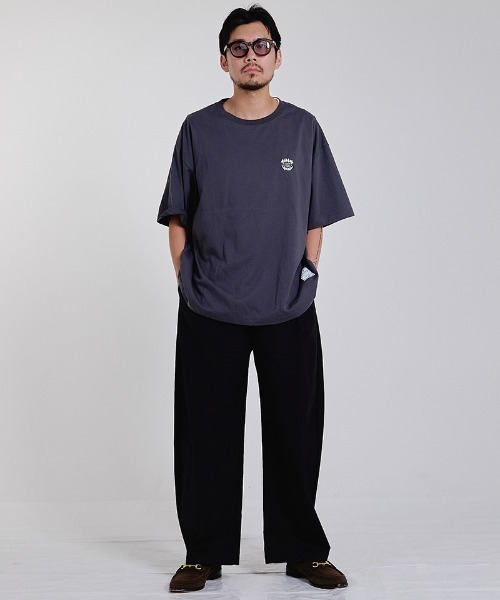 EFFECTEN(エフェクテン)の「mp15504-2tuck wide pants タックワイドパンツ(efsc-06)(その他パンツ・メンズ・ベージュ/ブラック・M/XL/L)」の9枚目の写真