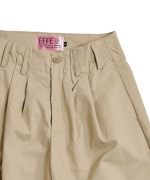 EFFECTEN(エフェクテン)の「mp15504-2tuck wide pants タックワイドパンツ(efsc-06)(その他パンツ・メンズ・ベージュ/ブラック・M/XL/L)」の15枚目の写真