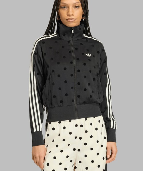 adidas（アディダス）の「【adidas/アディダス】ドットパーカー/ドット柄/パーカー（パーカー・レディース・オフホワイト/ブラック・M/L）」の2枚目の写真