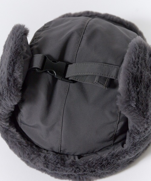 Columbia（コロンビア）の「Columbia/コロンビア キースハイツ フライトキャップ 耳あて付き ジェットキャップ ブランドタグ ファー 2026年秋冬 秋服 冬服（キャップ・メンズ・ブラック/ベージュ・FREE）」の10枚目の写真