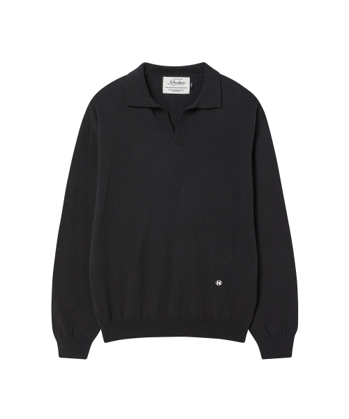 Beyond Closet（-）の「[COLLECTION LINE] ファインウールフィットカラーニットブラック（ニット/セーター・メンズ・その他・LARGE/MEDIUM）」の2枚目の写真