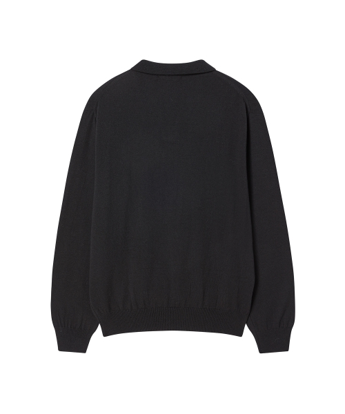Beyond Closet（-）の「[COLLECTION LINE] ファインウールフィットカラーニットブラック（ニット/セーター・メンズ・その他・LARGE/MEDIUM）」の3枚目の写真
