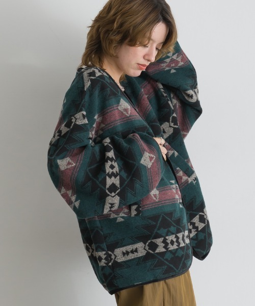 le colis(ルコリ)の「エスニックジャガード Vネック羽織り(その他アウター・レディース・グリーン系その他/グレー系その他/ベージュ系その他・FREE)」の19枚目の写真