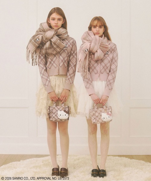 JILL by JILL STUART(ジルバイジルスチュアート)の「<ハローキティコラボ>チェックフリルトートミニ(トートバッグ・レディース・ブラウン系その他/ピンク系その他・FREE)」の21枚目の写真