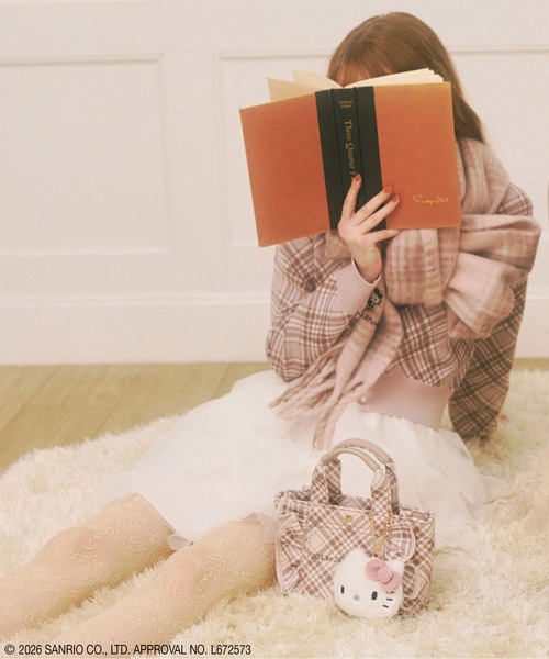 JILL by JILL STUART(ジルバイジルスチュアート)の「<ハローキティコラボ>チェックフリルトートミニ(トートバッグ・レディース・ブラウン系その他/ピンク系その他・FREE)」の22枚目の写真