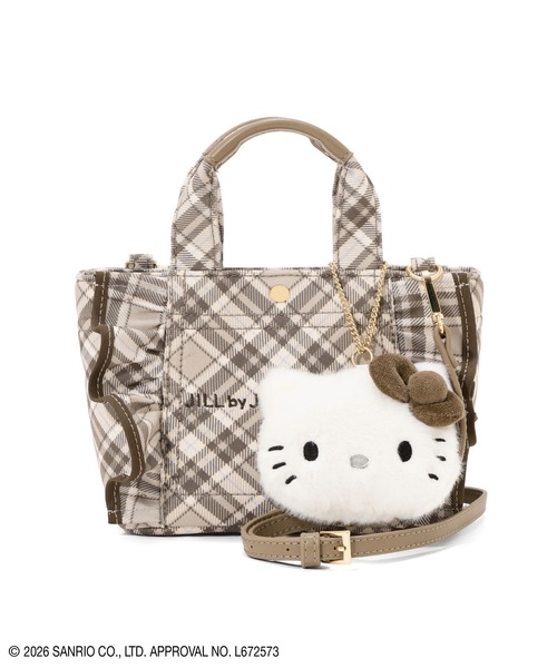 JILL by JILL STUART(ジルバイジルスチュアート)の「<ハローキティコラボ>チェックフリルトートミニ(トートバッグ・レディース・ブラウン系その他/ピンク系その他・FREE)」の9枚目の写真
