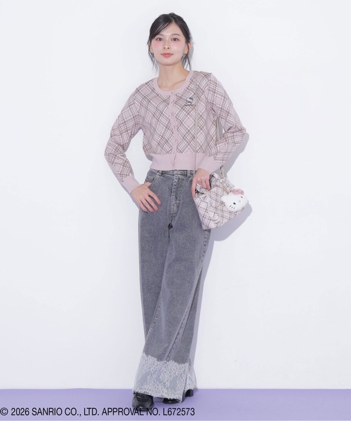 JILL by JILL STUART(ジルバイジルスチュアート)の「<ハローキティコラボ>チェックフリルトートミニ(トートバッグ・レディース・ブラウン系その他/ピンク系その他・FREE)」の19枚目の写真