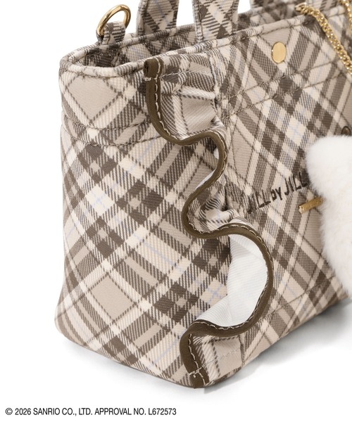 JILL by JILL STUART(ジルバイジルスチュアート)の「<ハローキティコラボ>チェックフリルトートミニ(トートバッグ・レディース・ブラウン系その他/ピンク系その他・FREE)」の3枚目の写真