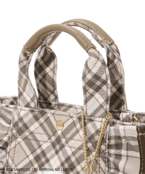 JILL by JILL STUART(ジルバイジルスチュアート)の「<ハローキティコラボ>チェックフリルトートミニ(トートバッグ・レディース・ブラウン系その他/ピンク系その他・FREE)」の13枚目の写真