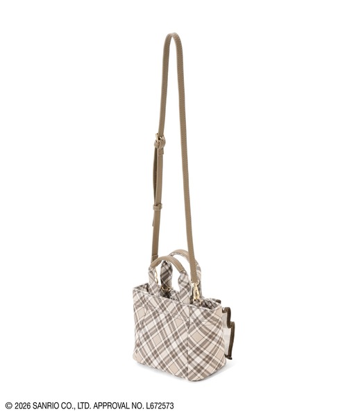 JILL by JILL STUART(ジルバイジルスチュアート)の「<ハローキティコラボ>チェックフリルトートミニ(トートバッグ・レディース・ブラウン系その他/ピンク系その他・FREE)」の7枚目の写真