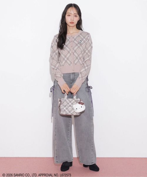 JILL by JILL STUART(ジルバイジルスチュアート)の「<ハローキティコラボ>チェックフリルトートミニ(トートバッグ・レディース・ブラウン系その他/ピンク系その他・FREE)」の14枚目の写真