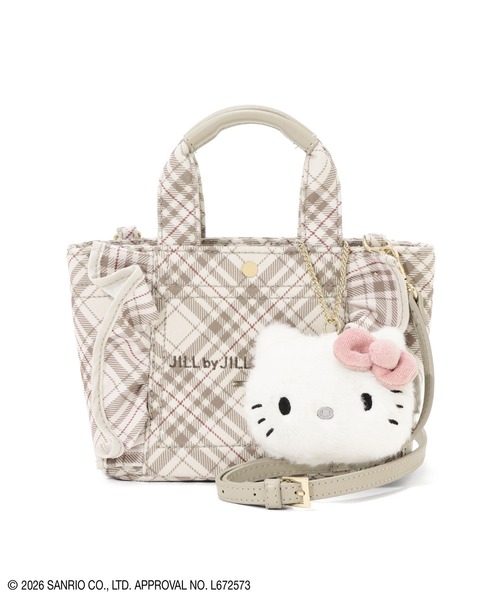 JILL by JILL STUART(ジルバイジルスチュアート)の「<ハローキティコラボ>チェックフリルトートミニ(トートバッグ・レディース・ブラウン系その他/ピンク系その他・FREE)」の8枚目の写真