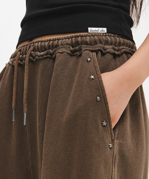 GENERAL IDEA(ジェネラルアイデア)の「【GENERAL IDEA】ヴィンテージピグメントバミューダパンツ / VINTAGE PIGMENT-WASHED BERMUDA SHORTS(スラックス・レディース・チャコール/ブラウン・L/M/S)」の10枚目の写真