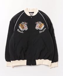 WASK（ワスク）の「WASK Denim アーカイブトラ刺しゅうスカジャン(100~160cm)（スカジャン）」
