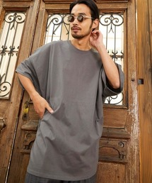 unrelaxing | スーパーオーバーサイズ　ビッグシルエット　ドロップショルダーTシャツ(Tシャツ/カットソー)