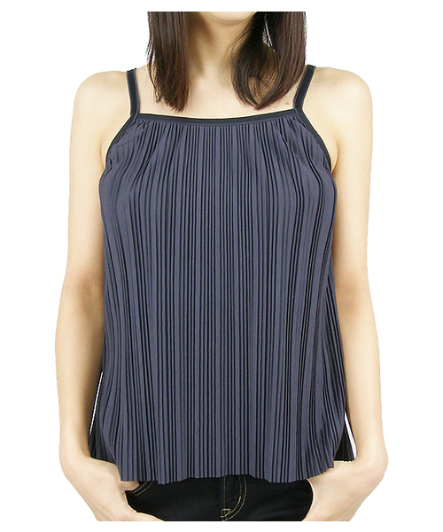 BEAUTY&YOUTH UNITED ARROWS（ビューティーアンドユースユナイテッドアローズ）の「BY PLEAT CAMI（キャミソール・レディース・グレー/ネイビー・FREE）」の5枚目の写真