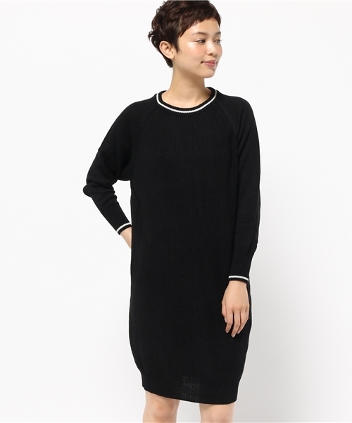 Ined イネド の ライン入りニットワンピース ワンピース Wear