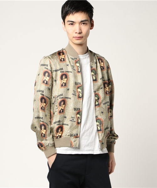 HYSTERIC GLAMOUR（ヒステリックグラマー）の「PARADISE AFTER DARK総柄 スカジャン（スカジャン・メンズ・その他2・SMALL/MEDIUM/LARGE）」の4枚目の写真