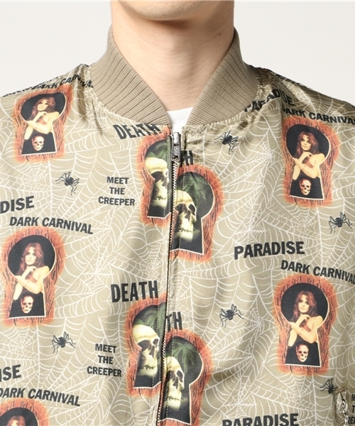 HYSTERIC GLAMOUR（ヒステリックグラマー）の「PARADISE AFTER DARK総柄 スカジャン（スカジャン・メンズ・その他2・SMALL/MEDIUM/LARGE）」の5枚目の写真