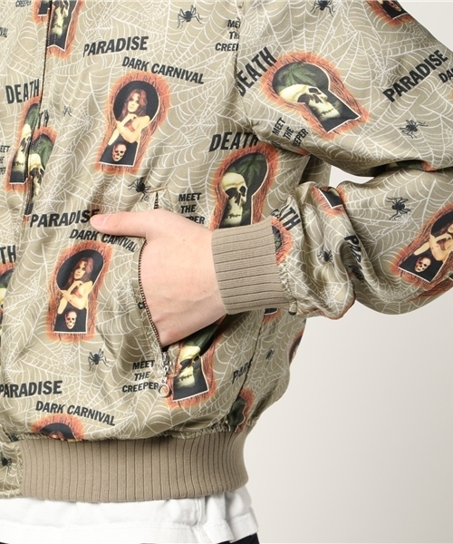 HYSTERIC GLAMOUR（ヒステリックグラマー）の「PARADISE AFTER DARK総柄 スカジャン（スカジャン・メンズ・その他2・SMALL/MEDIUM/LARGE）」の6枚目の写真