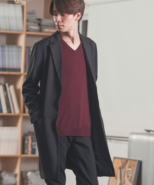 Trストレッチスーツ地チェスターコート チェスターコート Mono Mart モノマート のファッション通販 Zozotown