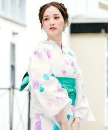 bonheur saisons | 浴衣3点セット（浴衣＋帯＋下駄）「bonheur saisons/ボヌールセゾン」(浴衣)