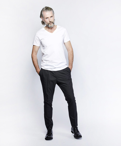 junhashimoto（ジュンハシモト）の「SERIBU V SS（Tシャツ/カットソー・メンズ・ネイビー/ホワイト/ブラック・3/4/5/2/1）」の18枚目の写真