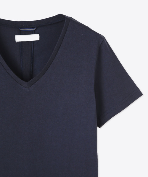 junhashimoto（ジュンハシモト）の「SERIBU V SS（Tシャツ/カットソー・メンズ・ネイビー/ホワイト/ブラック・3/4/5/2/1）」の5枚目の写真