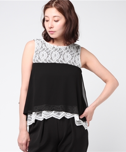 TRUDEA(トルディア)の「2WAYマントトップス タックテーパードパンツ セットアップ(セットアップ・レディース・ブラック/ベージュ/ネイビー/ピンク・MEDIUM/SMALL/LARGE/X-LARGE)」の8枚目の写真