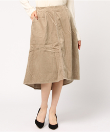 earth music&ecology | USA COTTONコーデュロイスカート(フレア)(スカート)