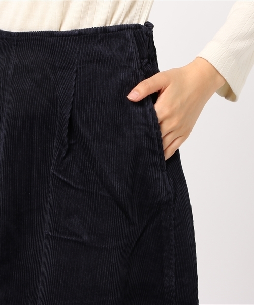 earth music&ecology（アースミュージックアンドエコロジー）の「USA COTTONコーデュロイスカート(フレア)（スカート・レディース・ベージュ/ネイビー/ピンク・FREE）」の9枚目の写真