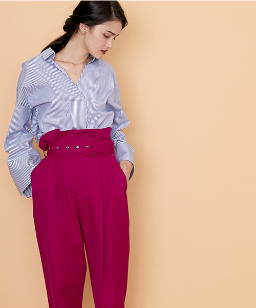 UNITED TOKYO（ユナイテッドトウキョウ）の「ワイドスリーブスキッパーシャツ（シャツ/ブラウス・レディース・ホワイト/サックスブルー/ブラック・1）」の6枚目の写真