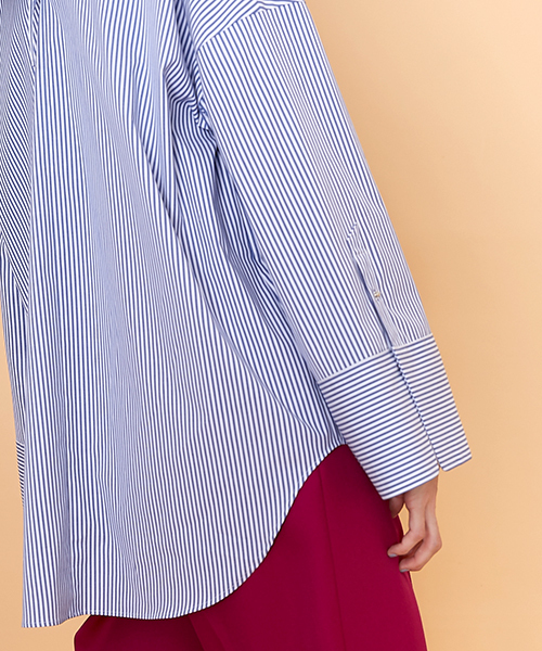 UNITED TOKYO（ユナイテッドトウキョウ）の「ワイドスリーブスキッパーシャツ（シャツ/ブラウス・レディース・ホワイト/サックスブルー/ブラック・1）」の10枚目の写真