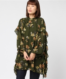 CLANE（クラネ）の「【CLANE】BLOOM FLOWER FRILL BROUSE（Tシャツ