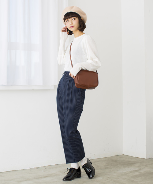 WEGO（ウィゴー）の「WEGO/チェックタックテーパードパンツ（スラックス・レディース・グレー系その他2/ブルー系その他4・MEDIUM/LARGE）」の10枚目の写真