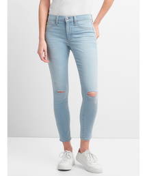 GAP | Washwell Mid Rise Favorite Jeggings in Destructed(デニムパンツ)