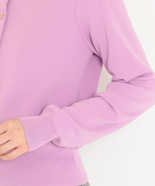 green label relaxing（グリーンレーベルリラクシング）の「[手洗い可能]KFC ミラノリブ カーディガン ◆（カーディガン/ボレロ・レディース・ブラック/ホワイト/ピンク/ライトブルー・FREE）」の17枚目の写真