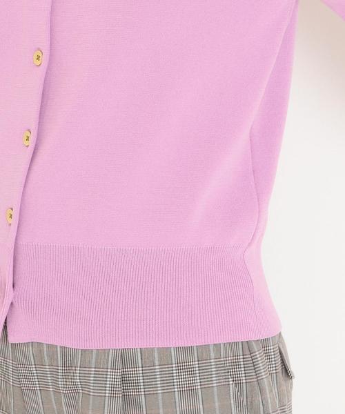 green label relaxing（グリーンレーベルリラクシング）の「[手洗い可能]KFC ミラノリブ カーディガン ◆（カーディガン/ボレロ・レディース・ブラック/ホワイト/ピンク/ライトブルー・FREE）」の18枚目の写真