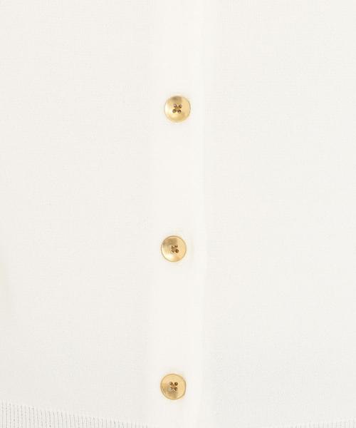 green label relaxing（グリーンレーベルリラクシング）の「[手洗い可能]KFC ミラノリブ カーディガン ◆（カーディガン/ボレロ・レディース・ブラック/ホワイト/ピンク/ライトブルー・FREE）」の10枚目の写真