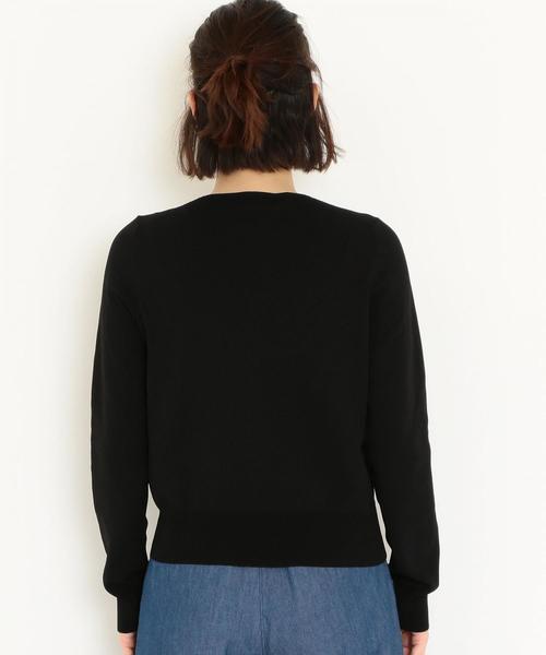 green label relaxing（グリーンレーベルリラクシング）の「[手洗い可能]KFC ミラノリブ カーディガン ◆（カーディガン/ボレロ・レディース・ブラック/ホワイト/ピンク/ライトブルー・FREE）」の11枚目の写真