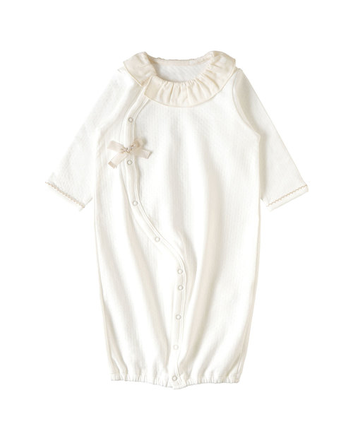 NAOMI ITO（ナオミイトウ）の「【NAOMI ITO（ナオミイトウ）】 2wayドレス（ロンパース・キッズ・オフホワイト/グレー/ホワイト系その他・50-70cm）」の4枚目の写真