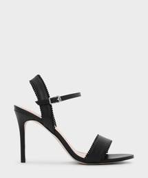 ビーズトリミングアンクルストラップヒール / BEADS TRIMMING ANKLE STRAP HEELS