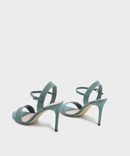CHARLES & KEITH(チャールズ & キース)の「ビーズトリミングアンクルストラップヒール / BEADS TRIMMING ANKLE STRAP HEELS(パンプス・レディース・ブラック/グリーン/アイボリー・22.5cm/23cm/23.5cm/24.5cm/25cm/25.5cm)」の6枚目の写真
