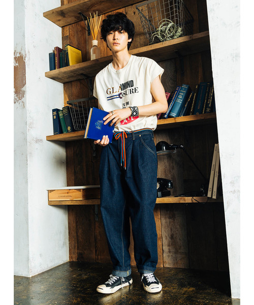 Lee(リー)の「Tuck riders denim by Lee / リー別注タックライダースデニムパンツ(デニムパンツ・メンズ・インディゴブルー・1/2/4/3)」の11枚目の写真