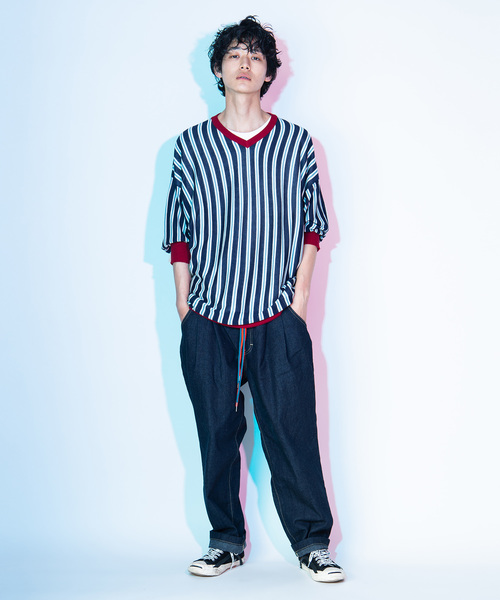 Lee(リー)の「Tuck riders denim by Lee / リー別注タックライダースデニムパンツ(デニムパンツ・メンズ・インディゴブルー・1/2/4/3)」の13枚目の写真