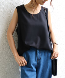 andme | ノースリーブ ブラウス ロング丈 トップス(シャツ/ブラウス)