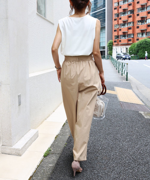 andme（アンドミー）の「とろみデシンノースリーブブラウストップス（シャツ/ブラウス・レディース・ブラック/ベージュ/ネイビー/オフホワイト・M/L）」の6枚目の写真