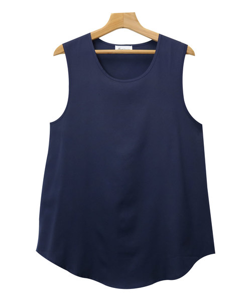 andme（アンドミー）の「とろみデシンノースリーブブラウストップス（シャツ/ブラウス・レディース・ブラック/ベージュ/ネイビー/オフホワイト・M/L）」の14枚目の写真