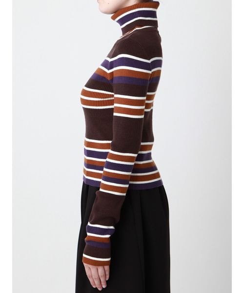 MURUA（ムルーア）の「マルチボーダータートルニット（ニット/セーター・レディース・その他/その他1・FREE）」の12枚目の写真