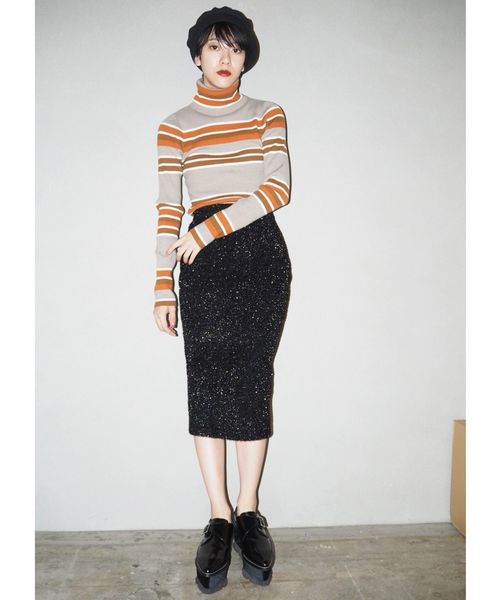 MURUA（ムルーア）の「マルチボーダータートルニット（ニット/セーター・レディース・その他/その他1・FREE）」の17枚目の写真